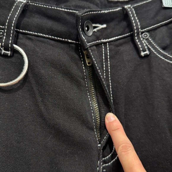 Hot Topic Sanrio My Melody Kuromi Wide Leg Pants Sz 5 Juniors Baggy Y2K Retro - Picture 10 of 12